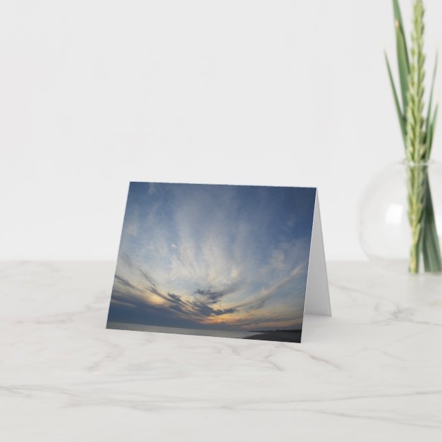 Nantucket Sonnenuntergang Karte (Vorderseite)