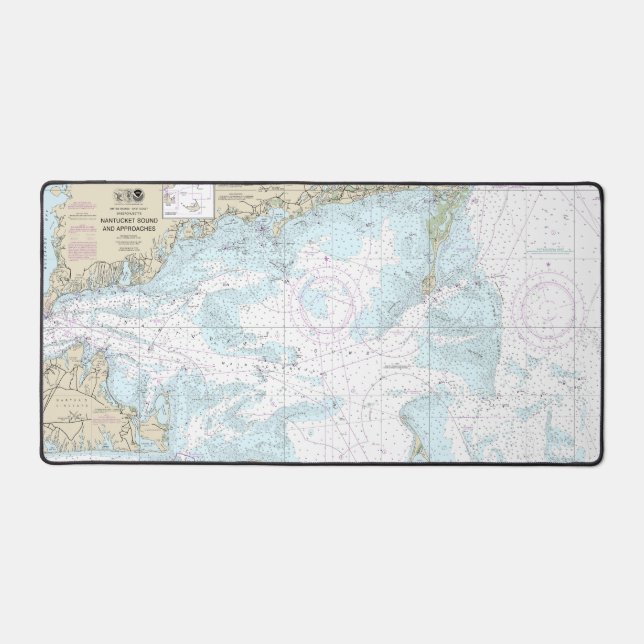 Nantucket Sound and Approaches Nautical Chart 1323 Schreibtischunterlage (Vorderseite)