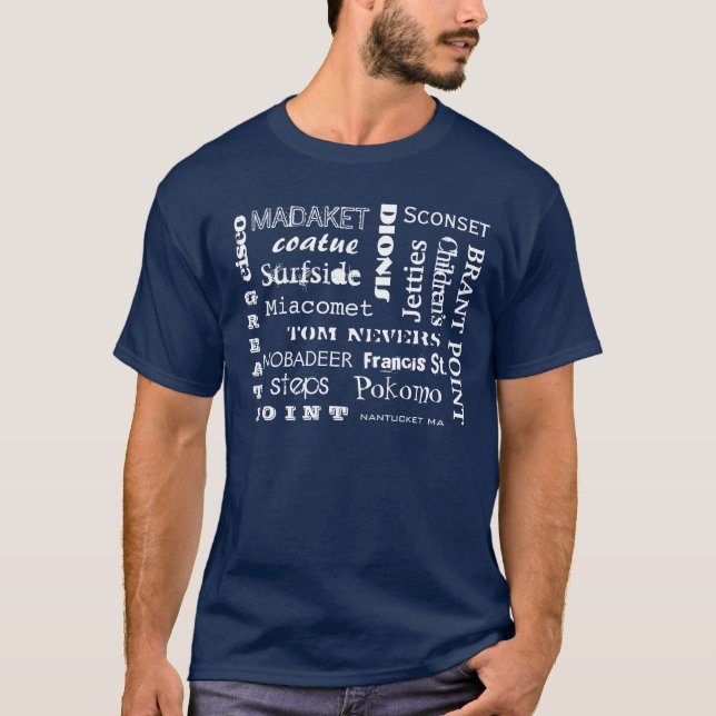 Nantucket Strände T-Shirt (Vorderseite)