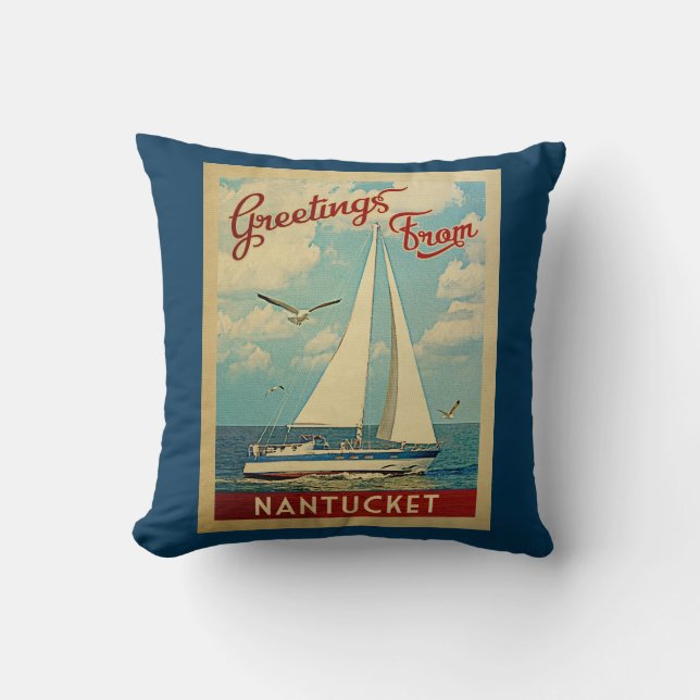 Nantucket Throw Kissenboot Massachusetts Kissen (Vorderseite)