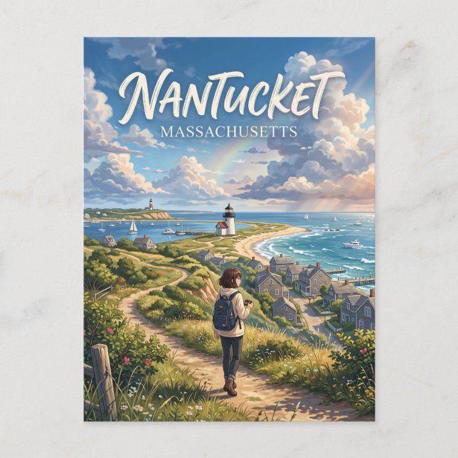 Nantucket USA Postkarte (Vorderseite)