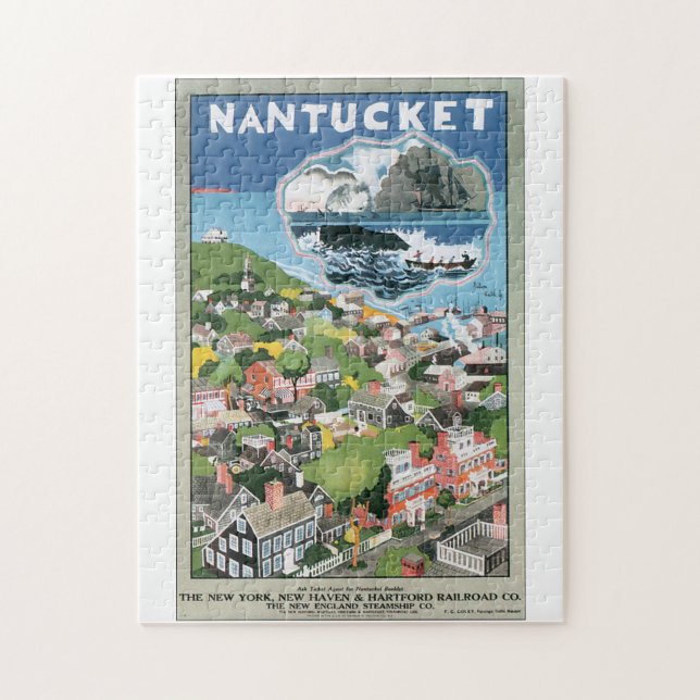 Nantucket Vintage Reise-Plakat-Grafik (Vertikal)