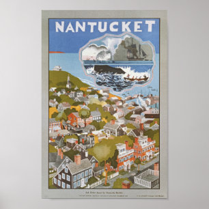 Nantucket Vintage Train Reise  Poster