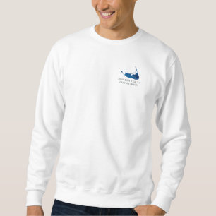 Nantucket Watercolor Map Family Wiedersehen Sweatshirt