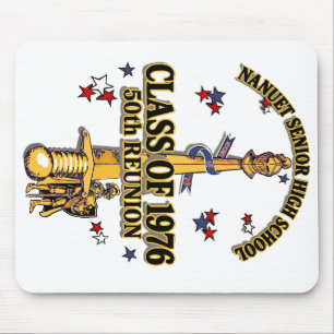 Nanuet Senior HS Knights Wiedervereinigung Schwarz Mousepad