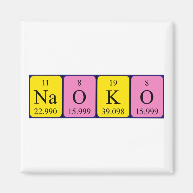 Naoko Periodenmagnet Magnet (Vorne)