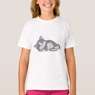 Nap Eat Repeat T-Shirt – Süßes Grafikdesign mit sc
