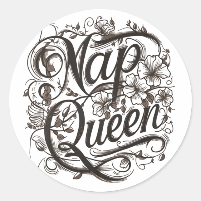 Nap Queen - Aufkleber (Vorderseite)