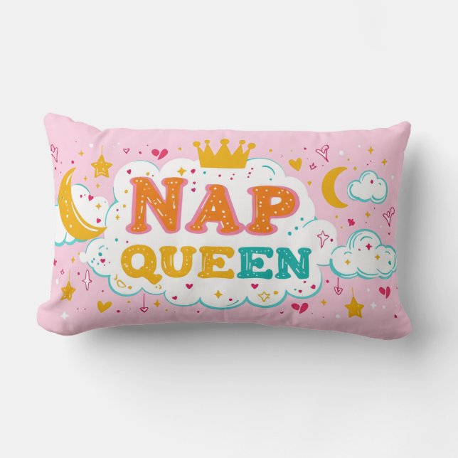 Nap Queen Coussin - Whimsical Cosy Dreamy Design (Recto)