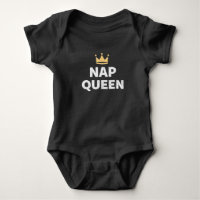 Nap Queen Lustige Königskrone Baby Bodysuit