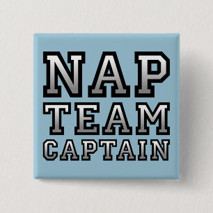 Nap-Team-Kapitän Lustiger Knopf Abzeichen Pin Button