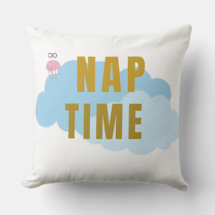 Nap Time Cozy Kissen – Lustiges Wolken-Design