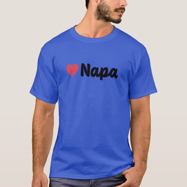 Napa California Heart Script gift T-Shirt (Vorderseite)