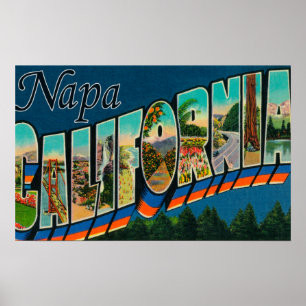 Napa, CaliforniaLarge Buchstabe ScenesNapa, CA Poster