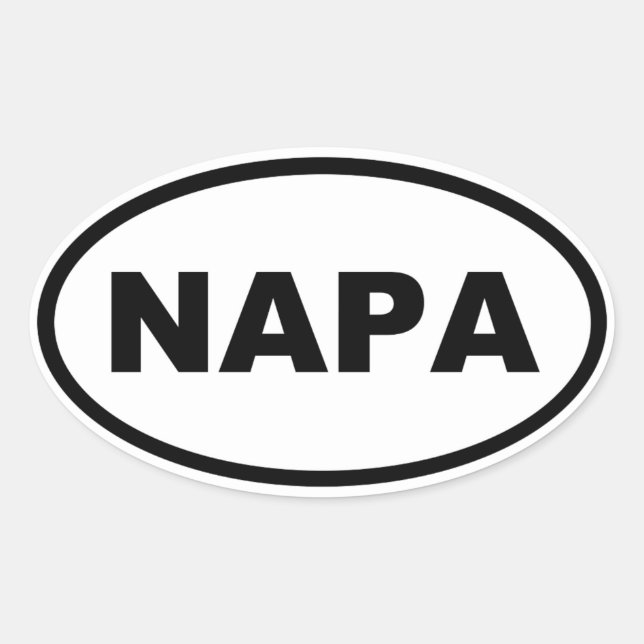 NAPA OVALER AUFKLEBER (Vorderseite)