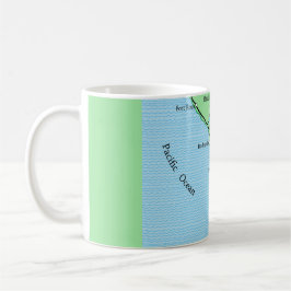 Napa Sonoma Wine Landkarte Tasse