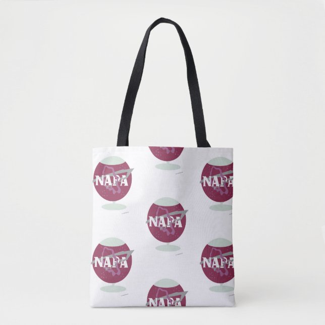 Napa Space Style Wine Glass Agency Muster Tasche (Vorderseite)