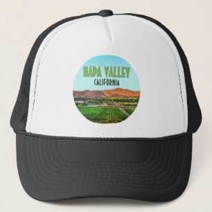 Napa Tal California Weinberg Vintag Truckerkappe