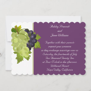 Napa Trauben Einladung zur Hochzeit