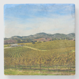 Napa Valle California Weinberg Steinuntersetzer