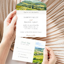 Napa Valley All-in-One-Tear-Away-UAWG All In One Einladung