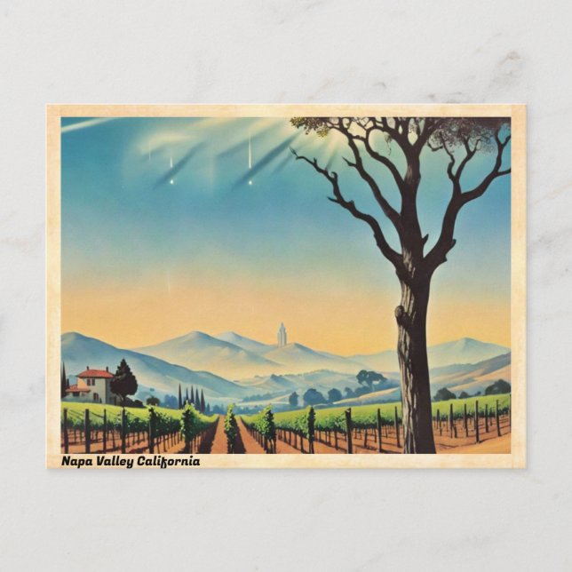 Napa Valley California Postkarte (Vorderseite)