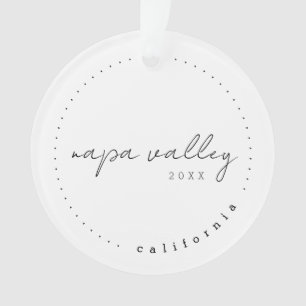 Napa Valley California Travel USA Simple Ornement