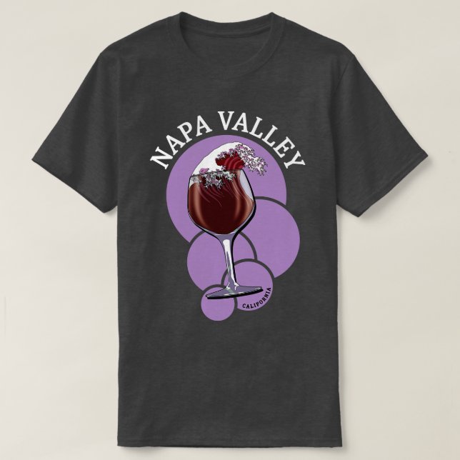 Napa Valley California Wein 1 T-Shirt (Design vorne)