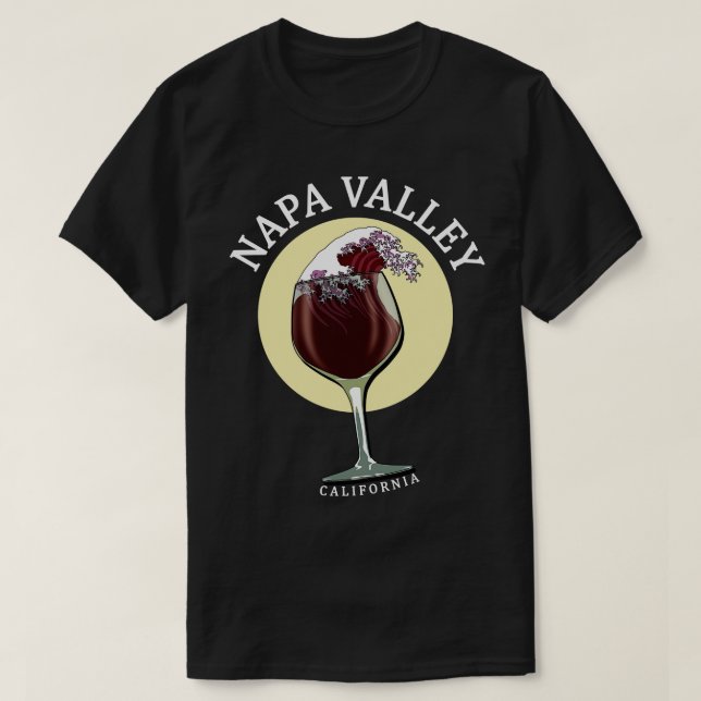 Napa Valley California Wein T-Shirt (Design vorne)