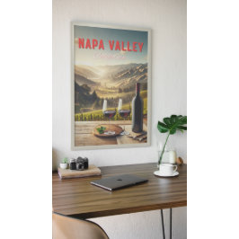 Napa Valley California Weinkeller Reisen Poster