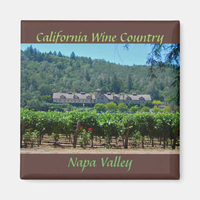 Napa Valley California Weinland Magnet (Vorne)