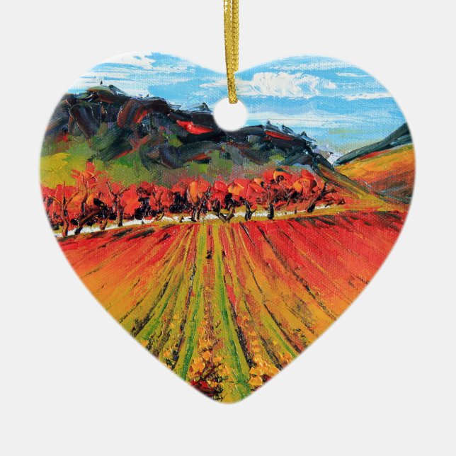 Napa Valley durch Lisa Elley Keramik Ornament (Vorne)