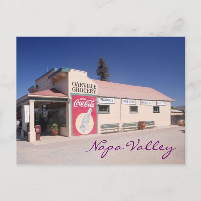 Napa Valley grocery Postkarte (Vorderseite)