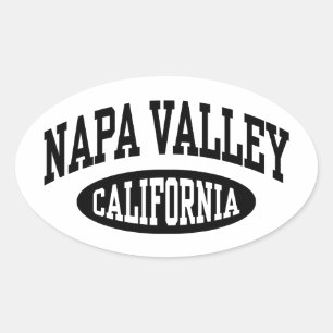 Napa Valley Kalifornien Ovaler Aufkleber
