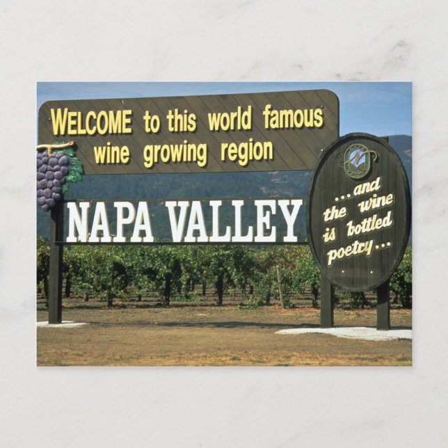 Napa Valley, Kalifornien, USA Postkarte (Vorderseite)