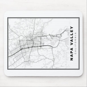Napa-Valley-Karte Mousepad