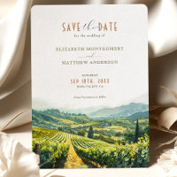 Napa Valley Vineyard Elegance Rett-the-Date