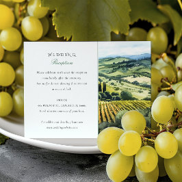 Napa Valley Vineyard Hochzeitskarte Begleitkarte