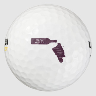 Napa Valley Wein Flasche Spill Logo Golfball