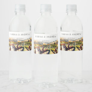 Napa Valley Weinberg Aquarell Hochzeit