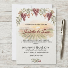 Napa Valley Weingut Aquarell-Hochzeit