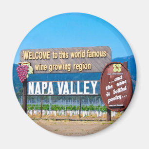 Napa- Valleywein-Land Magnet
