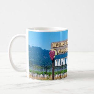 Napa- Valleywein-Land-Willkommensschild Kaffeetasse