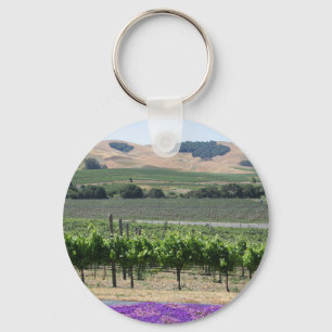 Napa- Valleyweinberg Schlüsselanhänger