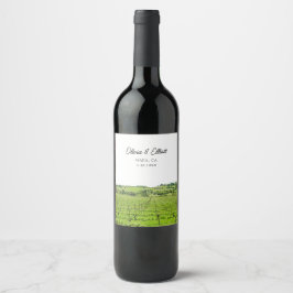 Napa Wedding Favoriser Étiquette de vin personnali