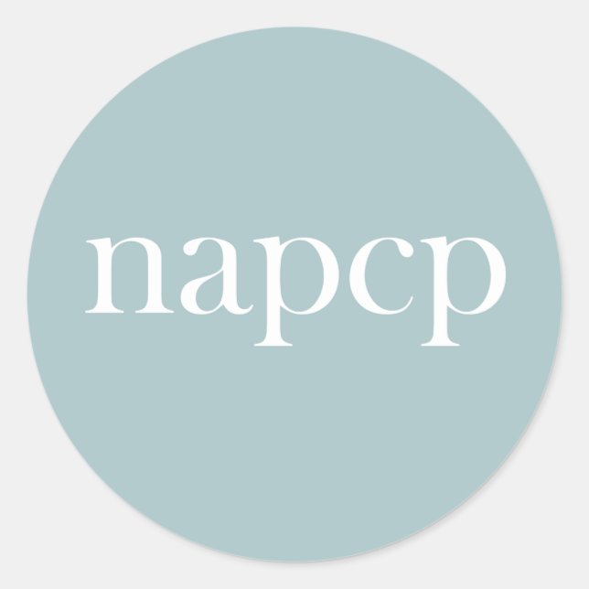 NAPCP-Logo-Aufkleber Runder Aufkleber (Vorderseite)