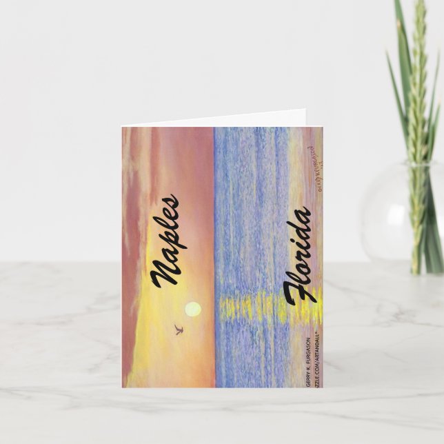 NAPEL, FLORIDA-KARTE (Vorderseite)