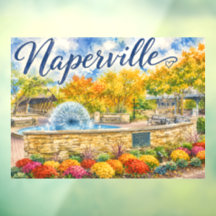 Naperville Illinois Löwenzahn Springbrunnen Riverw