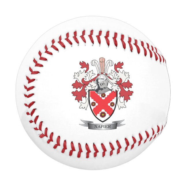 Napier-Familienwappen-Wappen Baseball (Vorderseite Links)