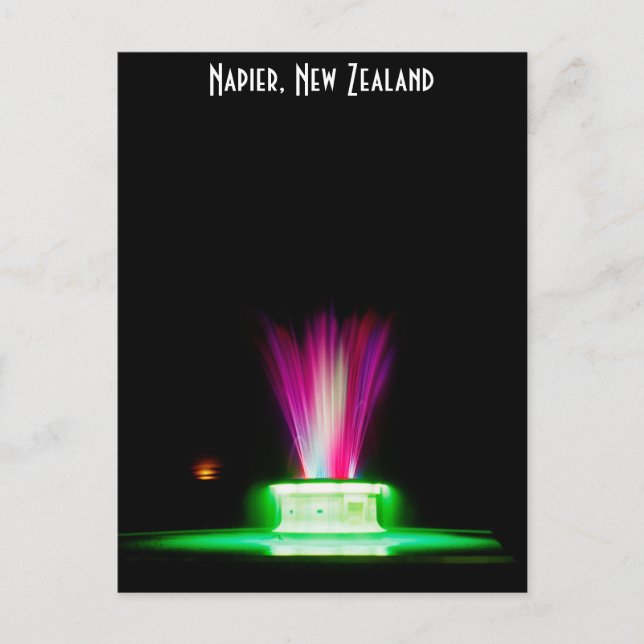 Napier NZ Postkarte (Vorderseite)